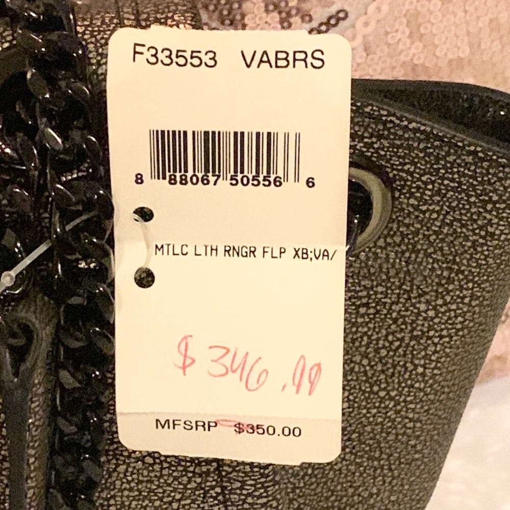 🌻 Coach F33553 / 33553 🌻 Ranger Flap Metallic Shoulder Bag  MSRP $350 - Picture 5 of 11